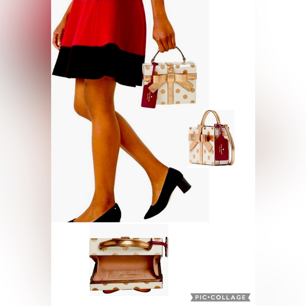 Kate Spade GiftBox White and Gold Bag